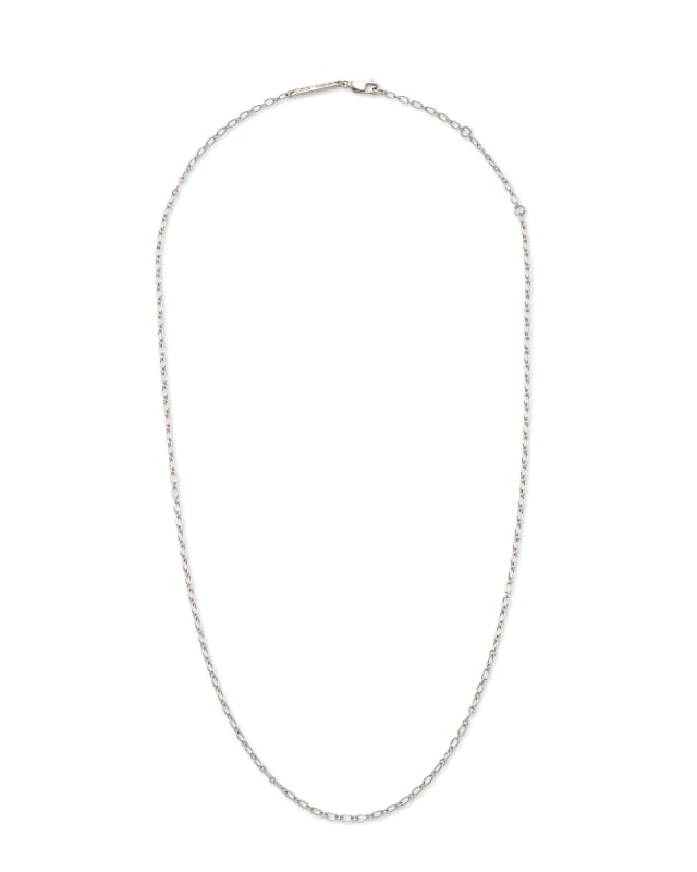 18&rdquo; Double Link Rolo Chain Necklace in Sterling Silver image number 1.0